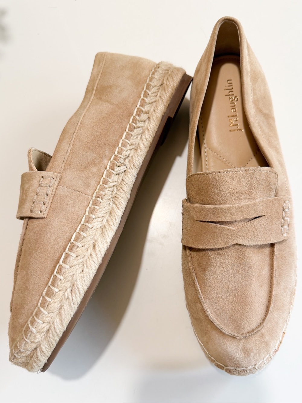 J.McLaughlin Edalene Suede Espadrille Penny Loafer